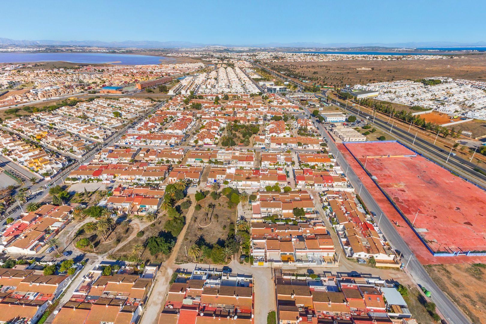 Torretas 2 residential quarter Torrevieja aerial view